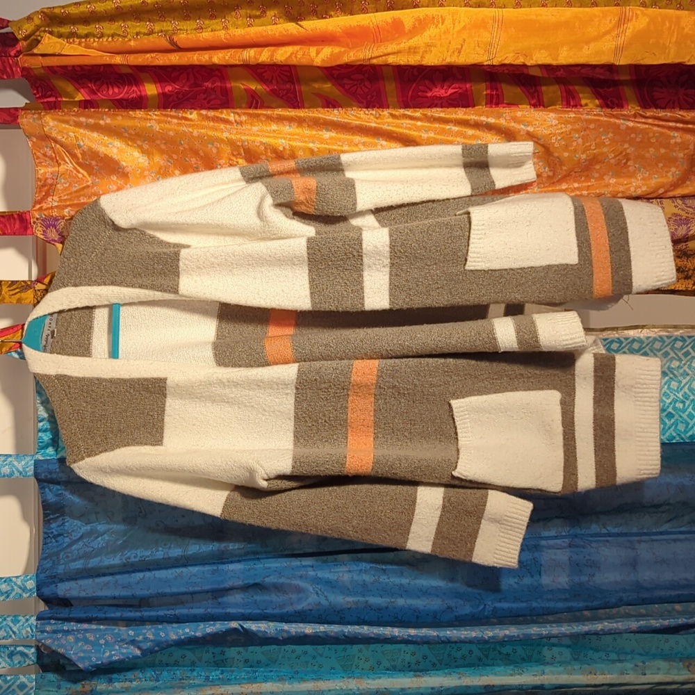 Oversized stripey cardigan by Absolutely Famous